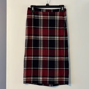 Forever 21 Plaid Straight Skirt - Medium